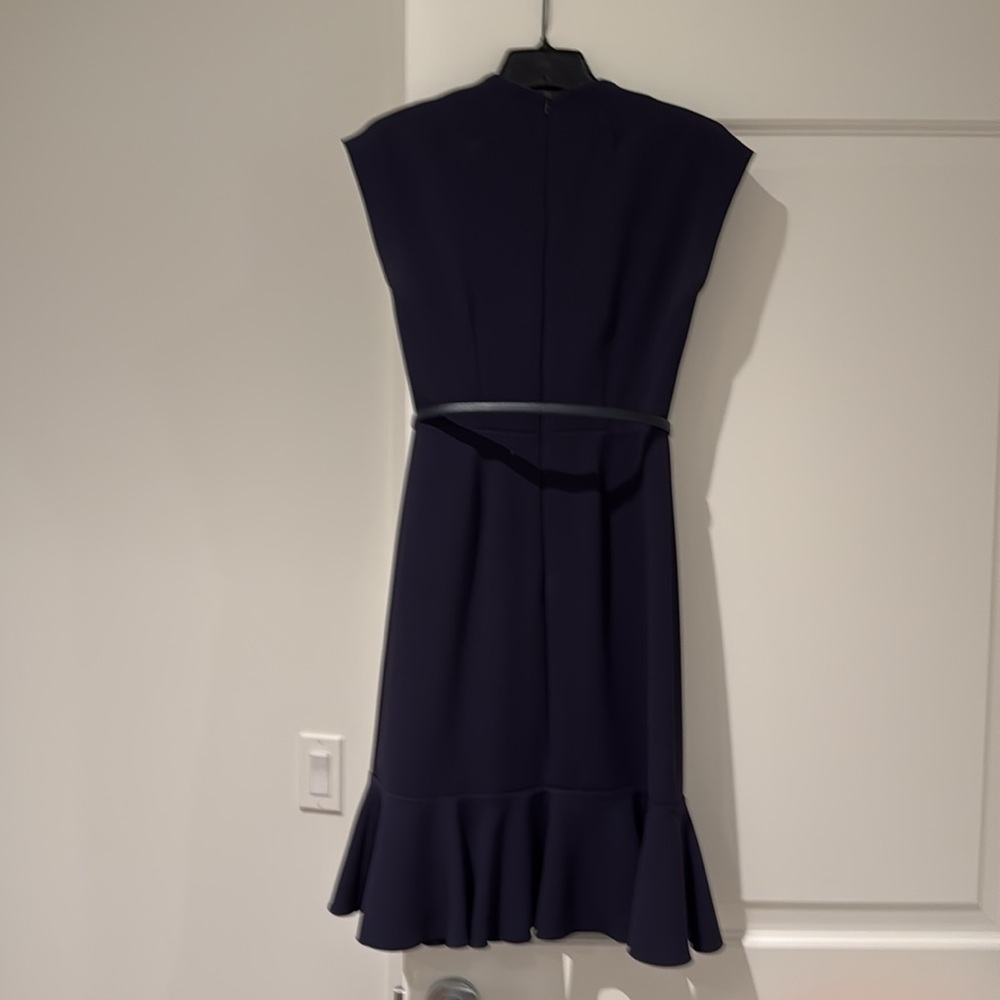 Max Mara Capoed Sleeve Navy Cady Dress, 2. - Picture 5 of 5